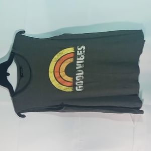 Zutter Good Vibes tank top in gray, yellow, orange and white Size Medium.